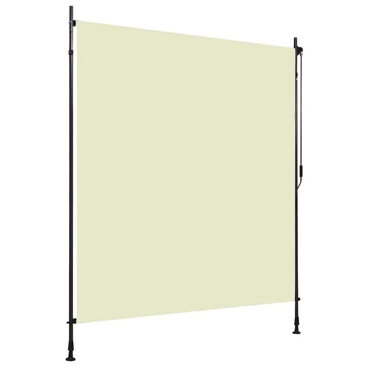 vidaXL Rolgordijn voor buiten 200x270 cm crème, Tuin en Terras, Zonneschermen, Nieuw, Verzenden