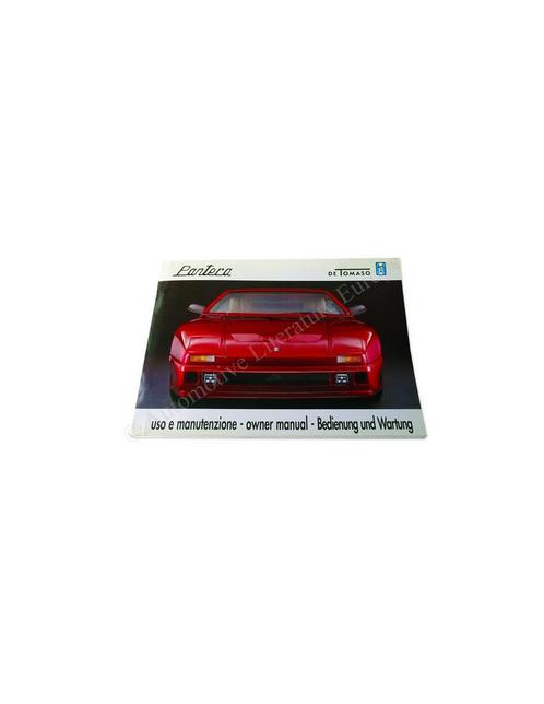 1992 DE TOMASO PANTERA SI INSTRUCTIEBOEKJE, Auto diversen, Handleidingen en Instructieboekjes