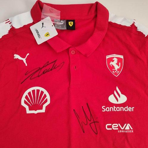 Ferrari - Leclerc + Sainz - 2023 - Poloshirt, Verzamelen, Automerken, Motoren en Formule 1