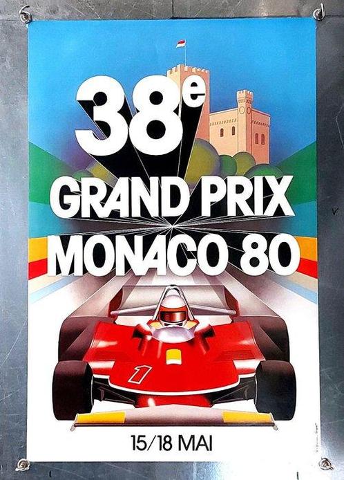 GROGNET - 38e Grand Prix Monaco F1 - Jody Scheckter,, Antiek en Kunst, Kunst | Tekeningen en Fotografie