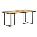 vidaXL Eettafel 180 cm ruw mangohout, Huis en Inrichting, Verzenden, Nieuw