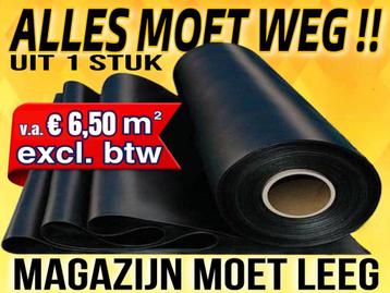 OPRUIMING EPDM Rubberfolie alles moet weg v.a € 6,50m², Ophalen, Dakleer