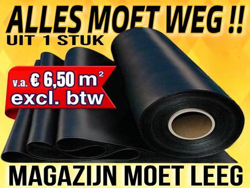 OPRUIMING EPDM Rubberfolie alles moet weg v.a € 6,50m², Doe-het-zelf en Bouw, Dakpannen en Dakbedekking, Overige kleuren, 15 m² of meer