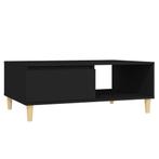 Salontafel 90x60 Zwart - Tweede Kansje - Ruime Tafel, 50 tot 100 cm, Verzenden, Modern ontwerp, Nieuw