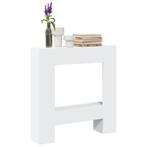 vidaXL Haardombouw 81x18x82 cm bewerkt hout wit, Huis en Inrichting, Verzenden, Nieuw