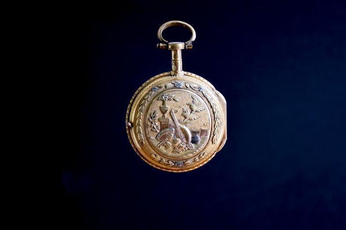 J. J. Ochner à Zurich - n°5905 - Vóór 1850, Handtassen en Accessoires, Horloges | Heren