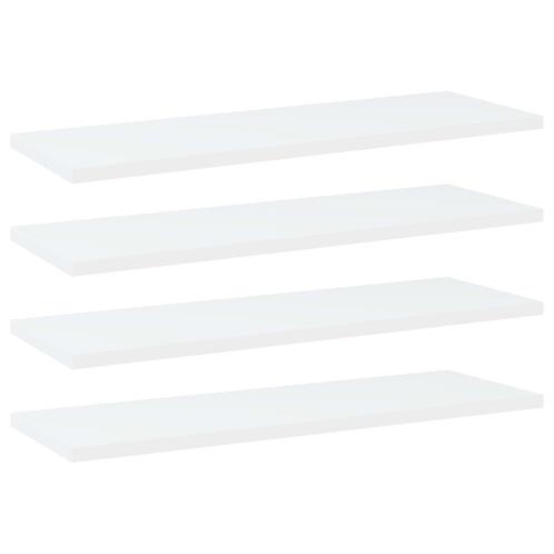vidaXL Wandschappen 4 st 60x20x1,5 cm bewerkt hout wit, Huis en Inrichting, Woonaccessoires | Wandplanken en Boekenplanken, Nieuw