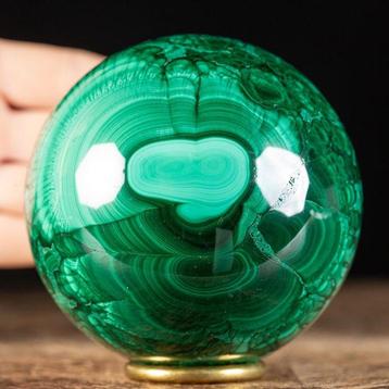 Sfera Van Malachiet: Prima Keuze. Groot malachietkristal,
