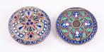 Russian Enamel Silver - Doos - Zilver, Emaille, Antiek en Kunst