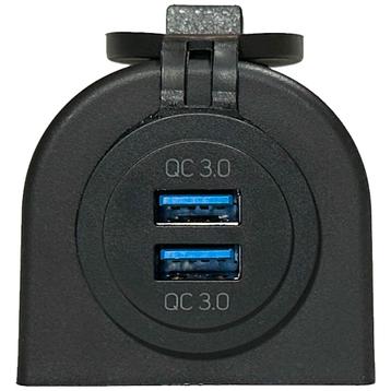 Opbouw USB adapter 2x QC3.0 met behuizing, Ophalen of Verzenden