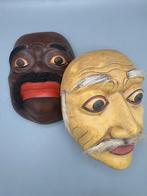 Een paar maskers Topèng Tua Theatre - Hout - Indonesië -