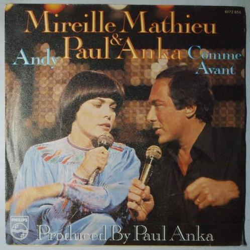 Paul Anka and Mireille Mathieu - Andy / Comme avant - Single, CD & DVD, Vinyles Singles, Single, Pop