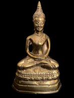 Beeldje - Twee Boeddha beeldjes (2) - Brons, Antiek en Kunst