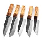 Couteau de cuisine - Kitchen knife set - Bois de rose, bois