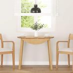 vidaXL Eettafel massief hout naturel rubber, Huis en Inrichting, Verzenden, Nieuw