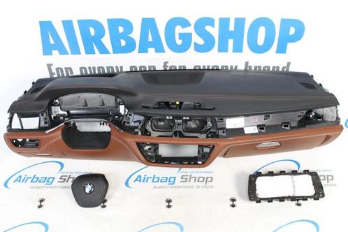 AIRBAG KIT – TABLEAU DE BORD CUIR BRUN COGNAC COUTURE HUD BM, Auto-onderdelen, Dashboard en Schakelaars