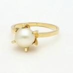 Ring - 18 karaat Geel goud - Parel, Nieuw