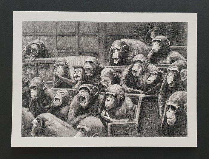 Mason Storm (1966) - Monkey Parliament, Antiek en Kunst, Kunst | Schilderijen | Modern