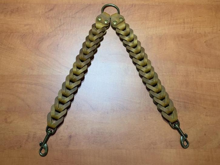 Leren duo honden riem Cognac, Auto-onderdelen, Overige Auto-onderdelen, Nieuw, Ophalen of Verzenden