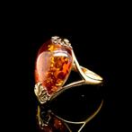 Zilver, Sterling zilver & Baltisch amber - Ring - Aarding,