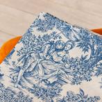 Tissu Toile de Jouy bleu – 2,8 x 2,5 m - Tissu d’ameublement