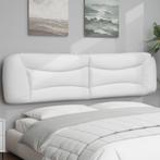 vidaXL Coussin de tête de lit blanc 200 cm similicuir, Maison & Meubles, Neuf, Verzenden