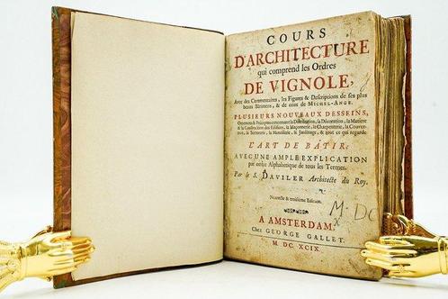 S. Daviler - Cours darchitecture qui comprend les ordres de, Antiek en Kunst, Antiek | Boeken en Manuscripten