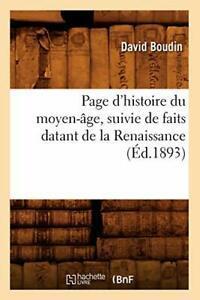 Page dhistoire du moyen-age, suivie de faits d. D., Livres, Livres Autre, Envoi