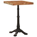 vidaXL Bistrotafel Bruin 50 x 50 x 76 cm massief gerecycled, Huis en Inrichting, Verzenden, Nieuw