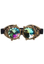 Goggles Steampunk Bril Studs Brons Montuur Caleidoscoop Glaz, Kleding | Dames, Nieuw, Ophalen of Verzenden