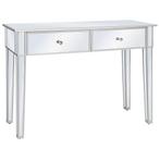 vidaXL Wandtafel gespiegeld 106,5x38x76,5 cm MDF en glas, Huis en Inrichting, Tafels | Bijzettafels, Verzenden, Nieuw