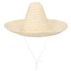 Sombrero Naturel 49cm, Hobby en Vrije tijd, Feestartikelen, Verzenden, Nieuw