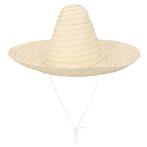 Sombrero Naturel 49cm, Hobby en Vrije tijd, Feestartikelen, Nieuw, Verzenden