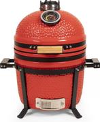 Kamado bbq medium Rood 15 - Keramisch - Tafel model - Pr..., Tuin en Terras, Houtskoolbarbecues, Verzenden, Nieuw