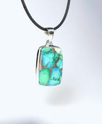 Peacock Dahlia Turkoois hanger / Cabochon / nieuw - 8.2 g -