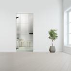 Glazen binnendeur voor opdek kozijn zwart beslag-Crepi gehar, Bricolage & Construction, Verzenden