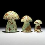 Sans réserve - Magnifique ensemble de 3 smithsonites vertes