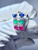 Statement oorbellen - 18 karaat Witgoud - 2.50ct. tw., Handtassen en Accessoires, Antieke sieraden