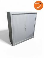 Roldeurkast - BASIC - 135x120x43cm - Grijs - Inclusief sleut, Ophalen of Verzenden, Kast