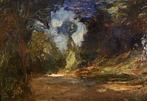 Early impressionist school (XIX) - Forest scenery, Antiquités & Art