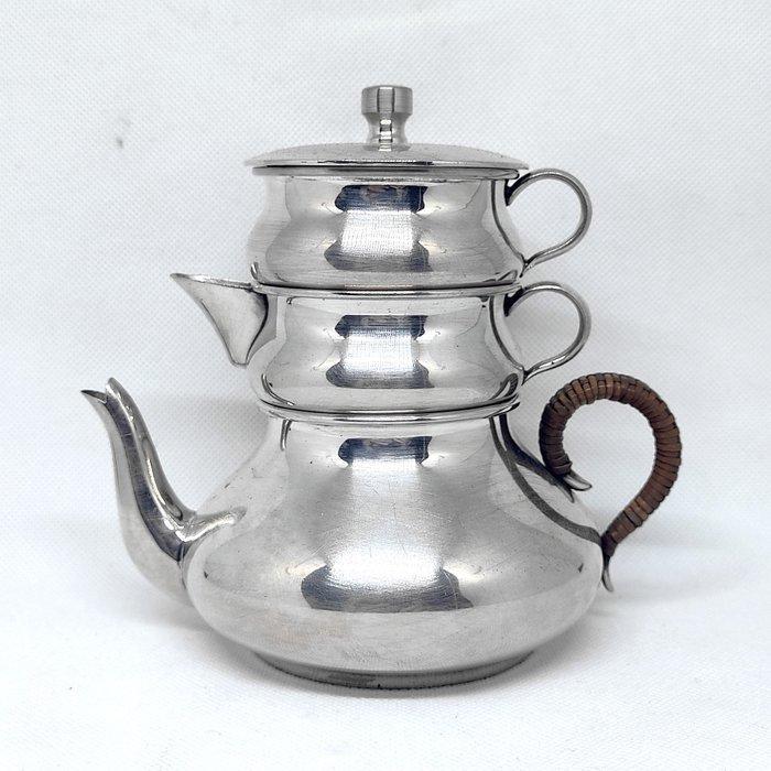 Theeservies - .800 zilver, Antiek en Kunst, Antiek | Zilver en Goud