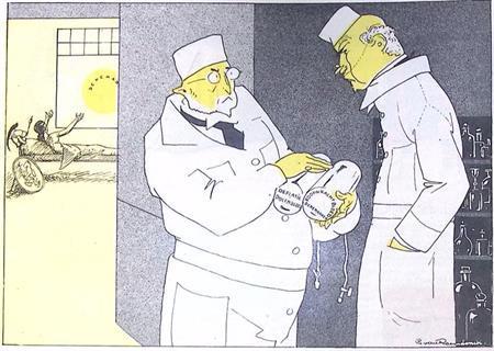 Deckers en Gelissen terug uit Denemarken en Polen (Lithos), Antiek en Kunst, Kunst | Litho's en Zeefdrukken, Verzenden