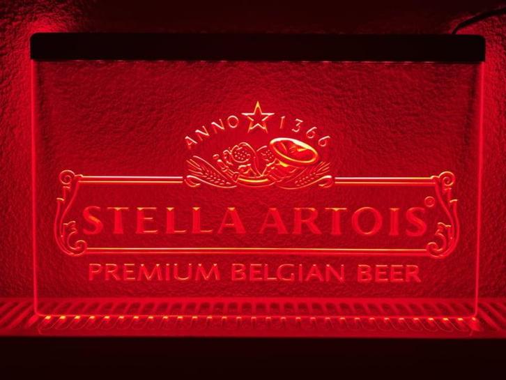 Stella Artois neon bord lamp LED cafe verlichting reclame li, Huis en Inrichting, Lampen | Overige, Nieuw, Verzenden