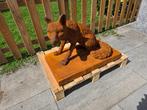 Statue, Large Fox 67cm 47kg - 49 cm - Fonte