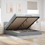 vidaXL Bed met matras 160x200 cm stof lichtgrijs, Huis en Inrichting, Slaapkamer | Bedden, Verzenden, Nieuw