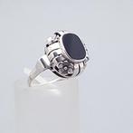 Zilver, Art Deco, Onyx - Ring