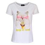 Verysimple • wit t-shirt cool kat • 46 (IT50)