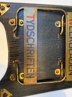 Tijdschriftenhouder - Eik, Metaal - Art Deco - Jugendstill, Antiek en Kunst