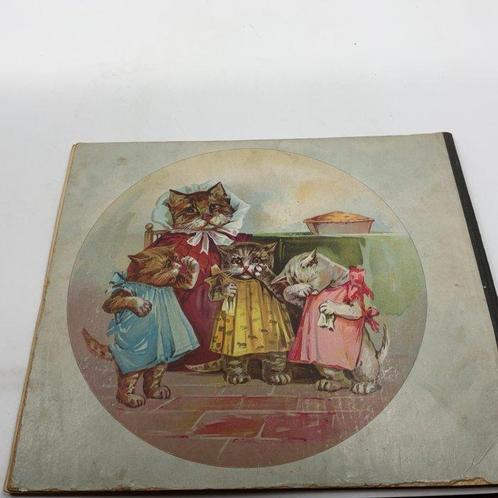 Moveable book; Anom. - Three Little Kittens - 1899, Antiek en Kunst, Antiek | Boeken en Manuscripten