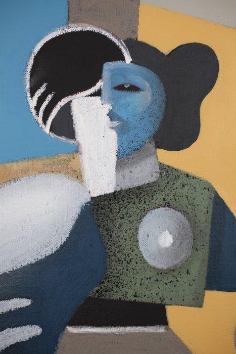 Jone Hopper - Lecture au salon, Antiek en Kunst, Kunst | Schilderijen | Modern